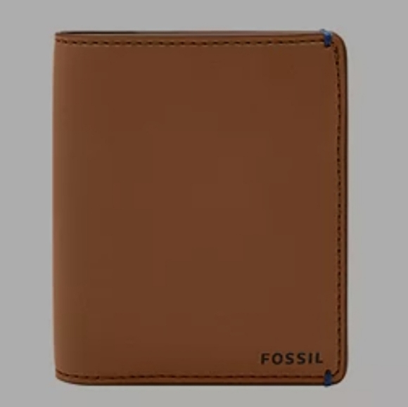 Fossil Bags Fossil Mens Joshua Cactus Leather Bifold Wallets Poshmark